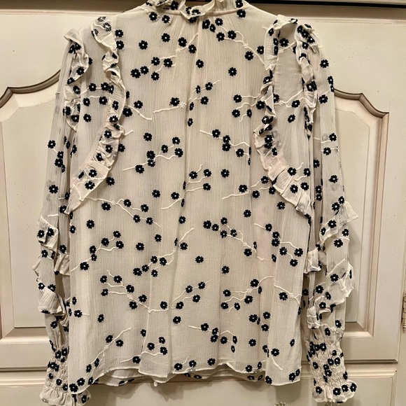 Rebecca Taylor Alessandra Ruffle Blouse - Picture 3 of 4